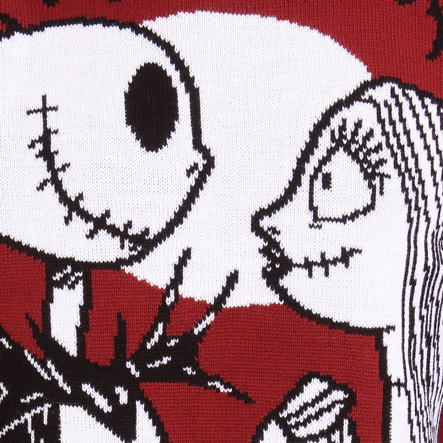 Adults Nightmare Before Christmas Jack and Sally Knitted Jumper