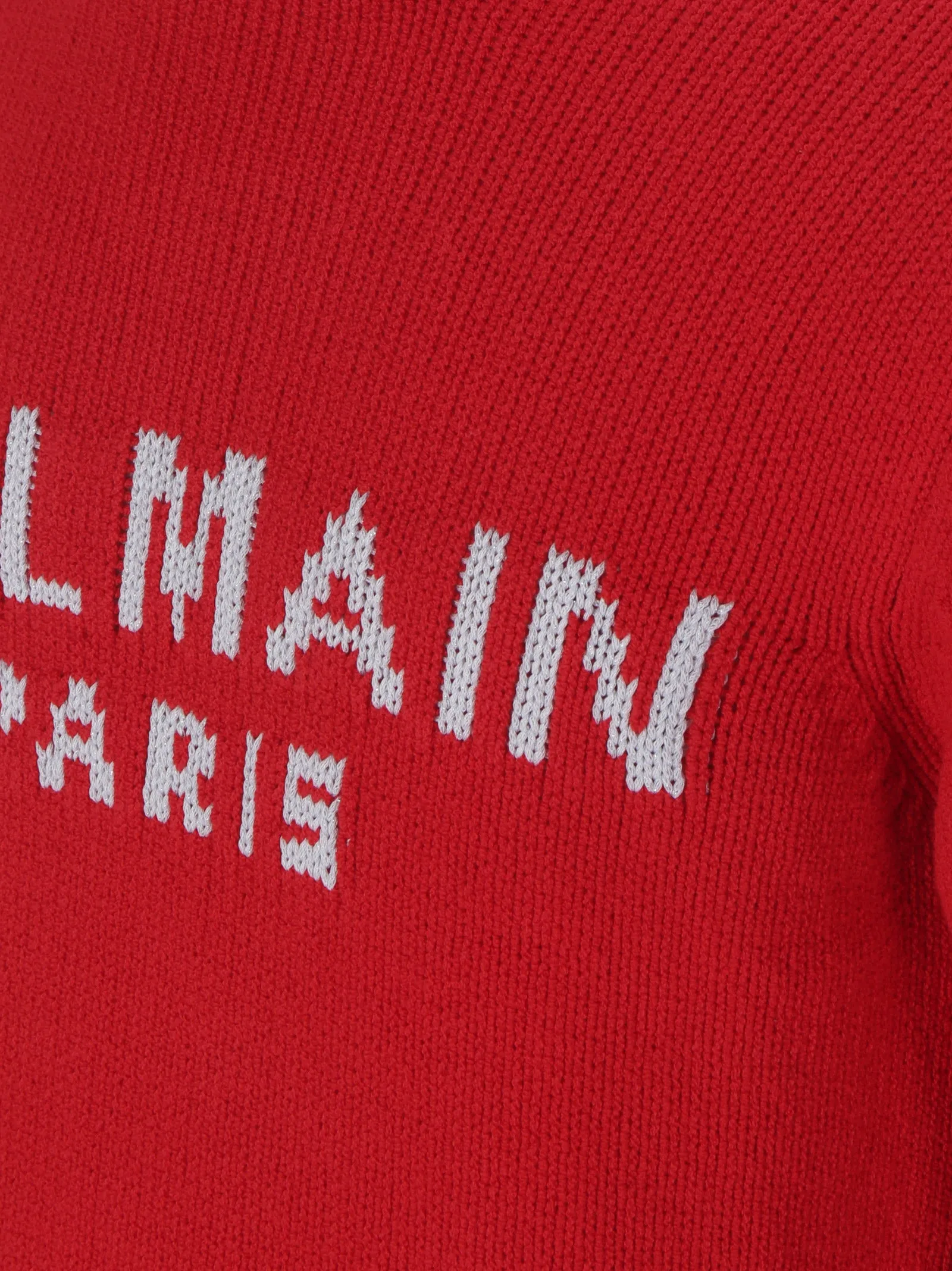 Balmain Intarsia Knit Crewneck Jumper