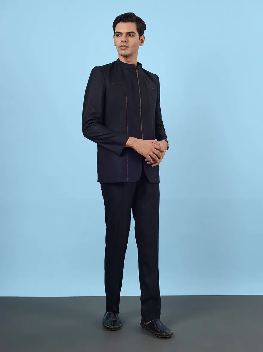 Black Jodhpuri Suit | JadeBlue