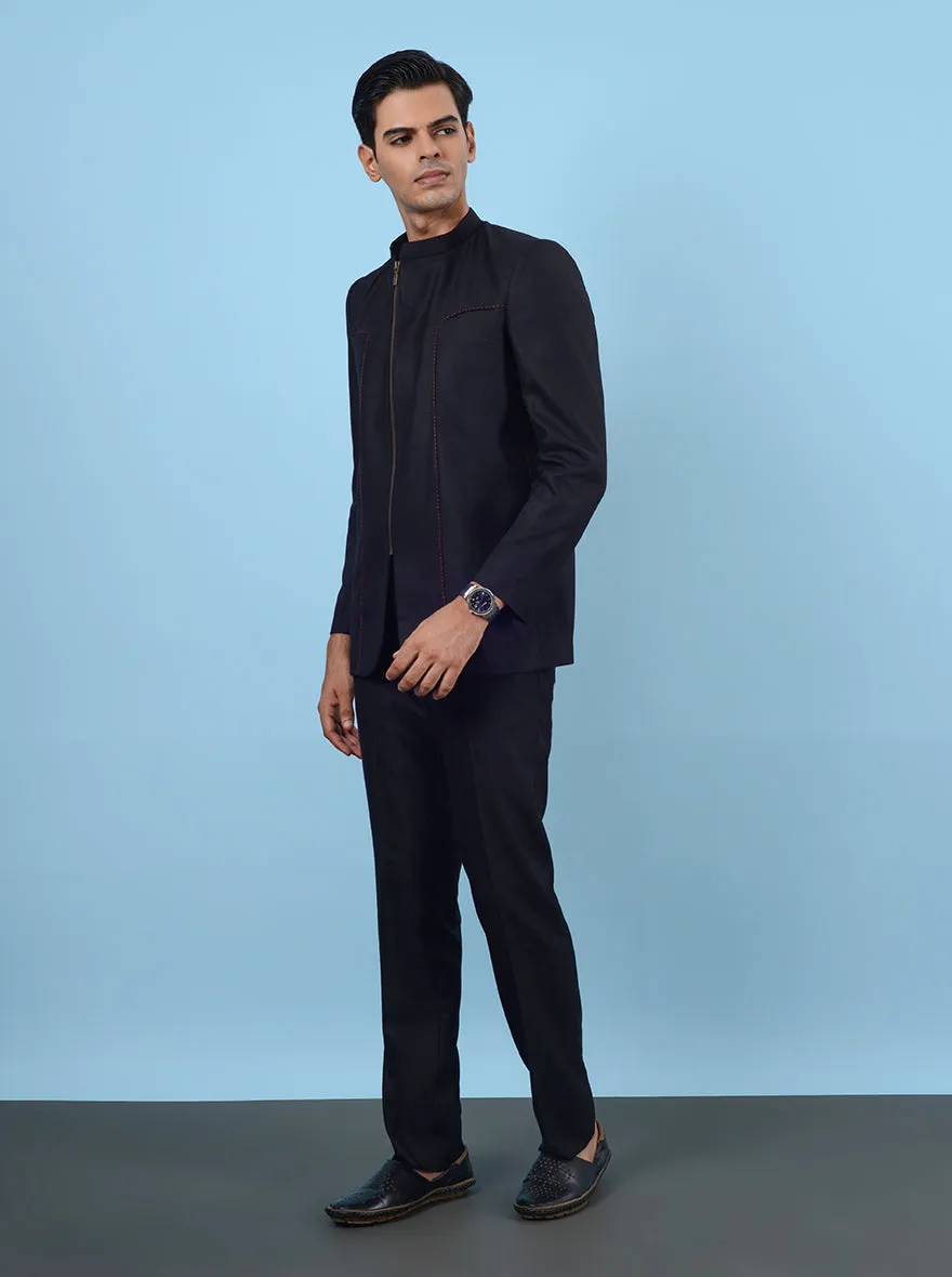 Black Jodhpuri Suit | JadeBlue