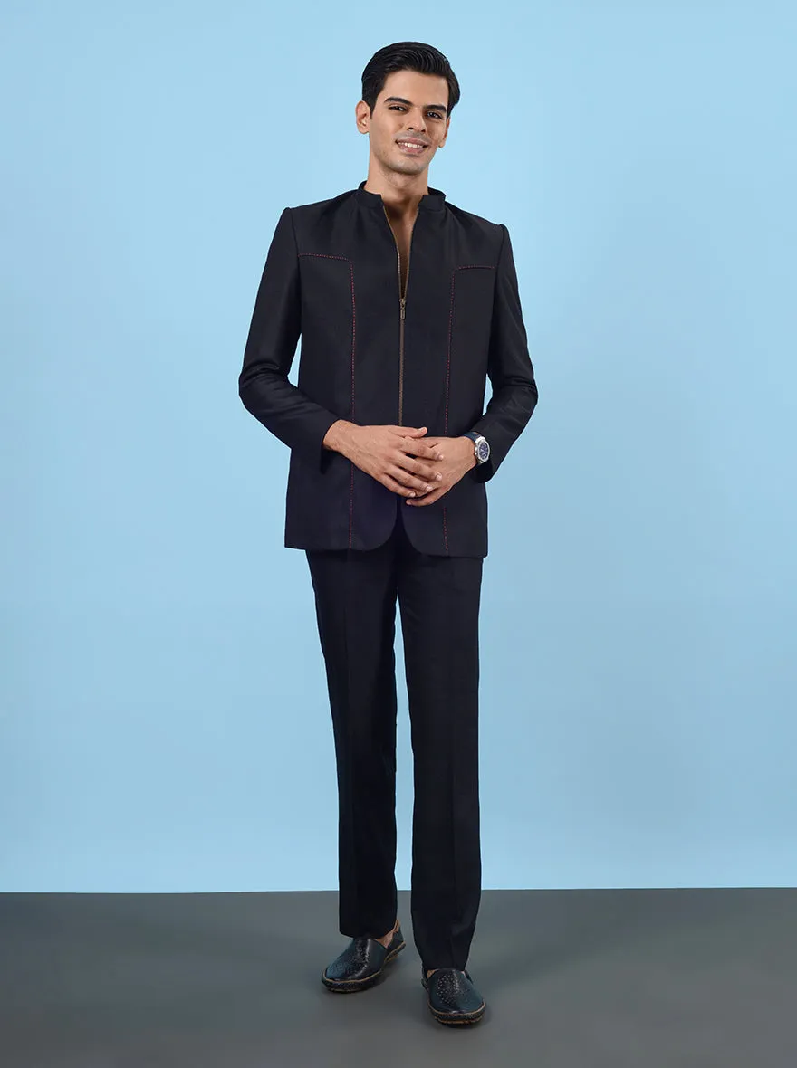 Black Jodhpuri Suit | JadeBlue