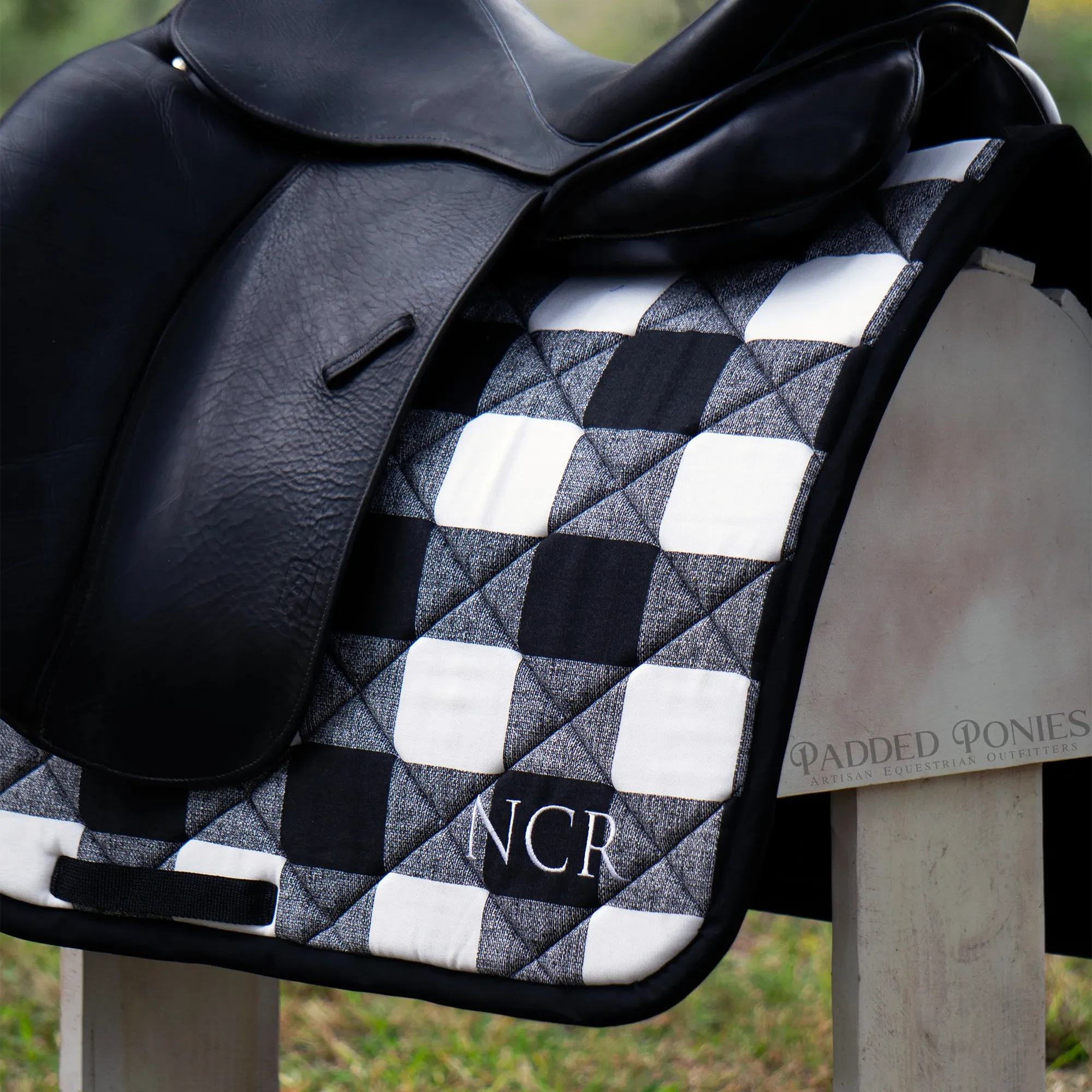 Custom Buffalo Plaid Saddle Pad