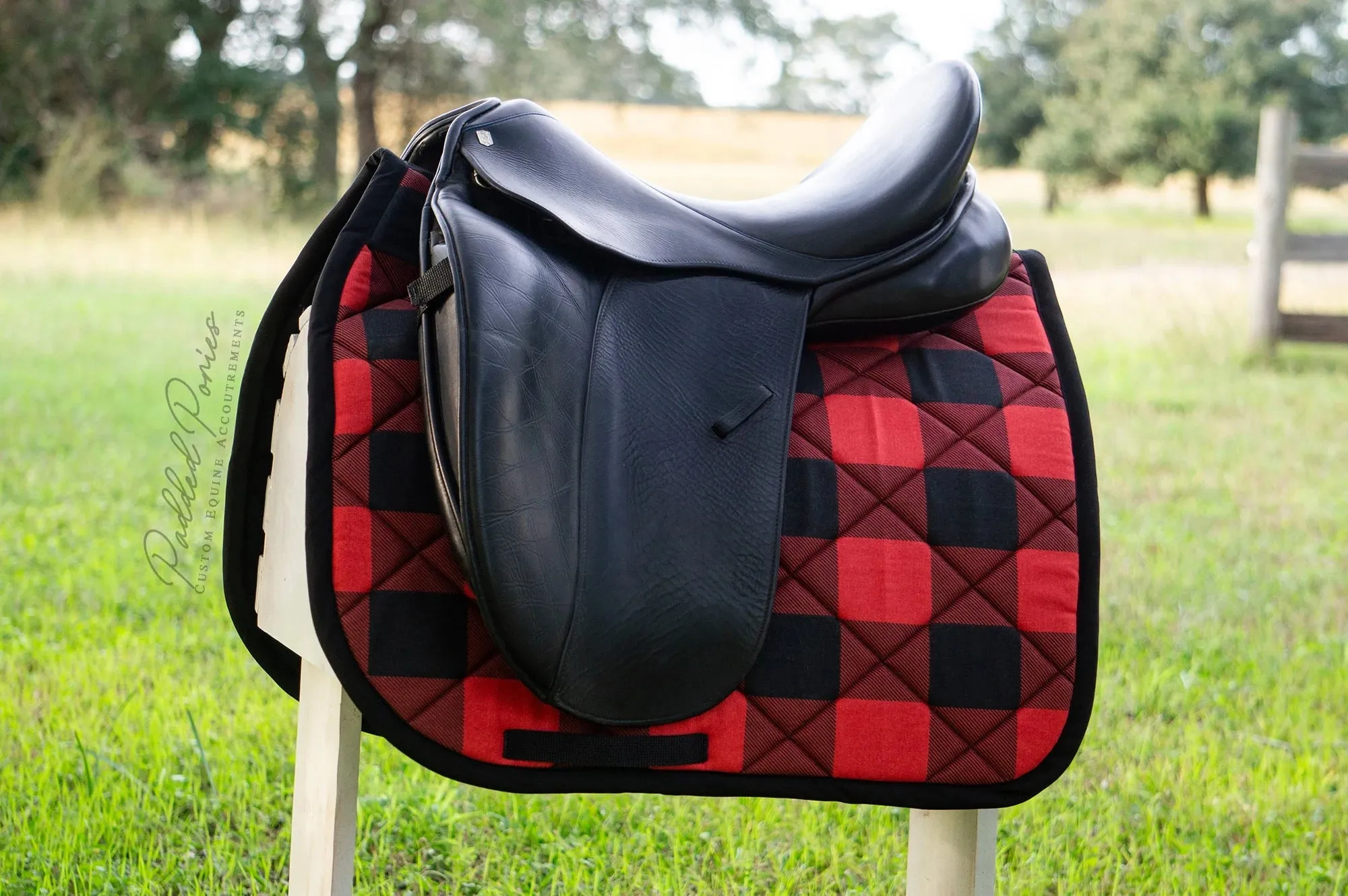 Custom Buffalo Plaid Saddle Pad