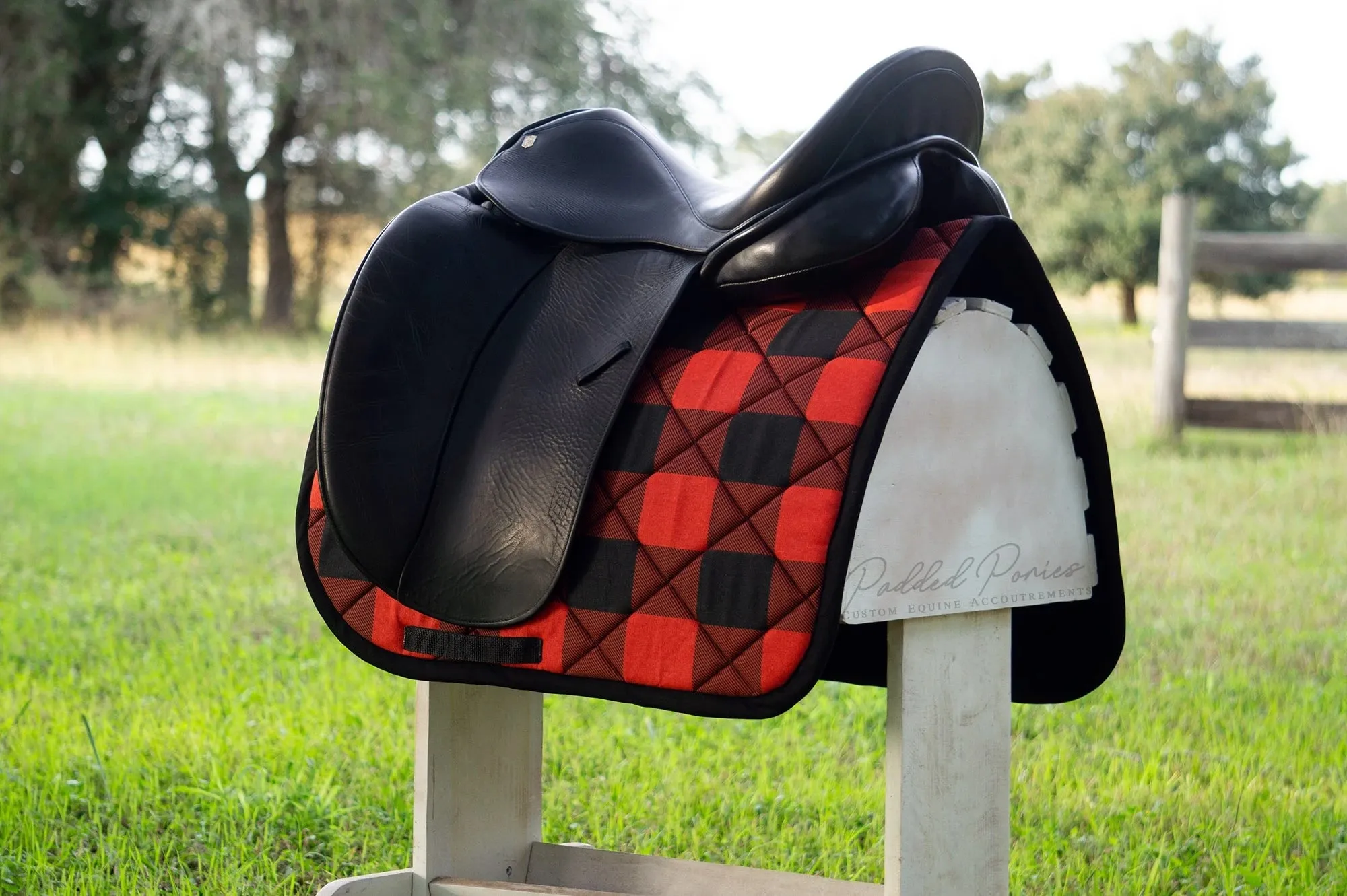Custom Buffalo Plaid Saddle Pad