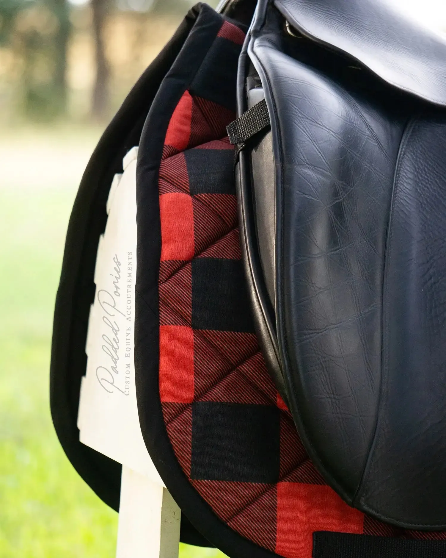 Custom Buffalo Plaid Saddle Pad