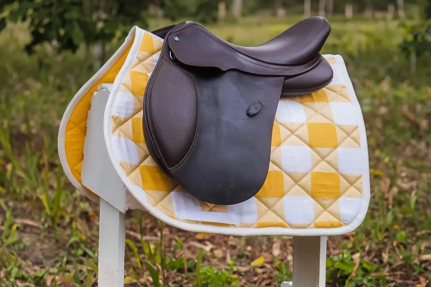 Custom Buffalo Plaid Saddle Pad