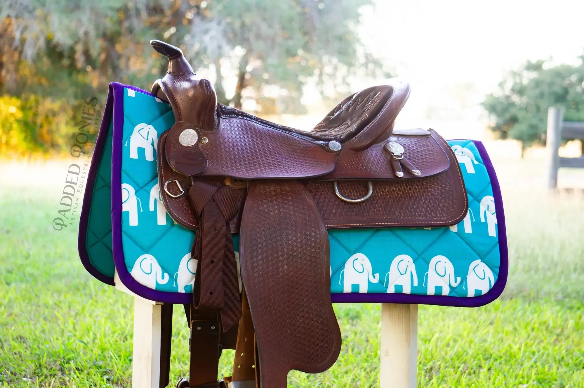 Custom Elephants Saddle Pad