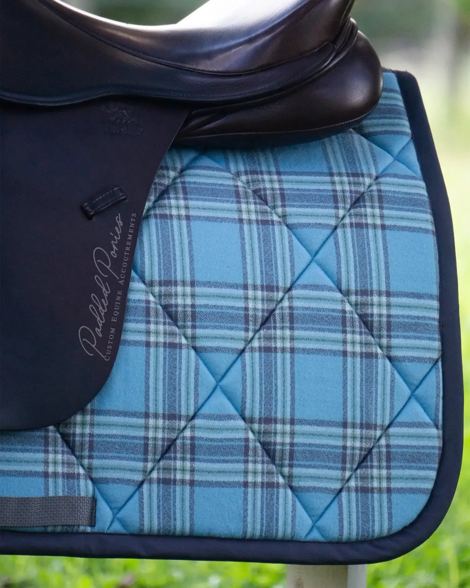 Custom Plaid Flannel Saddle Pad