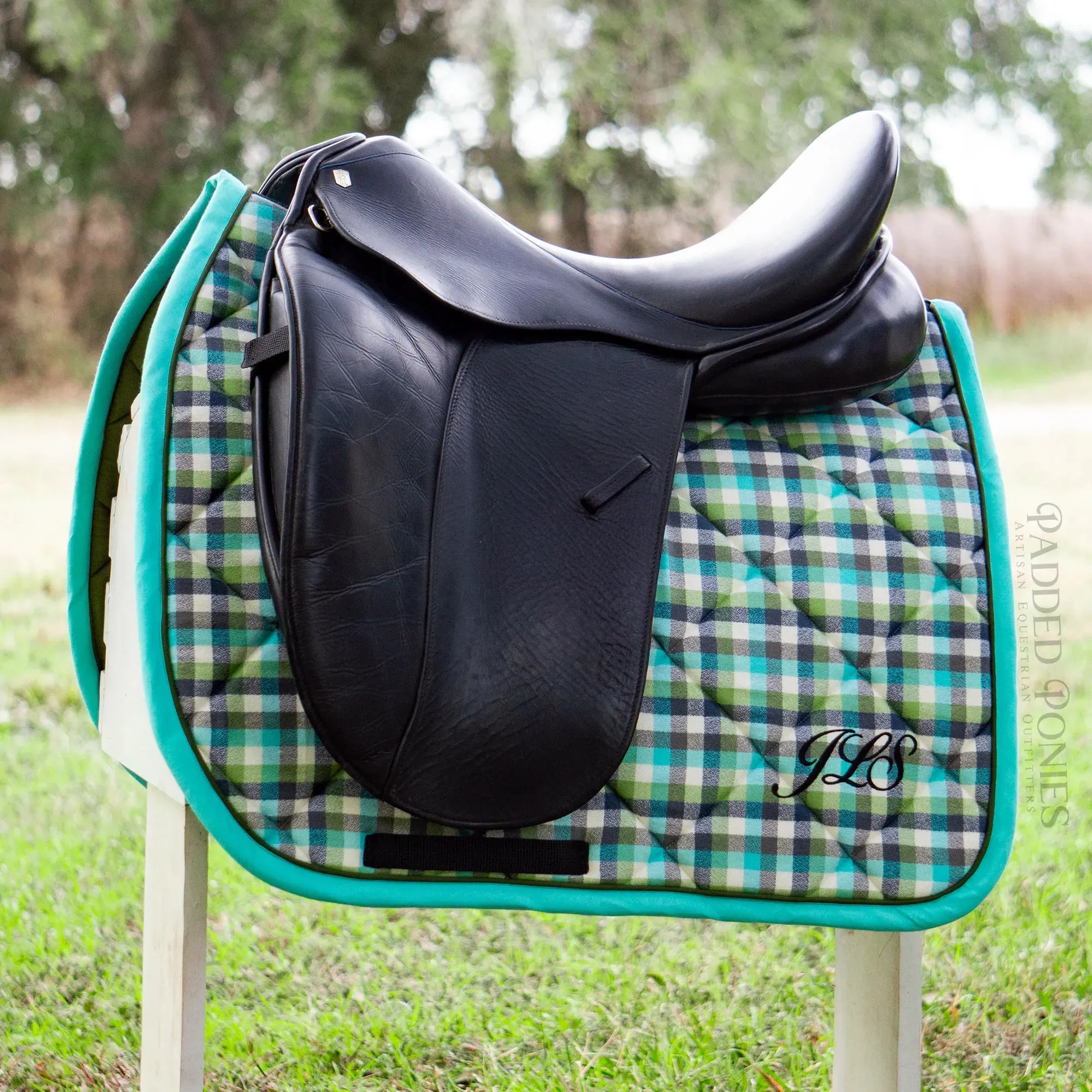 Custom Plaid Flannel Saddle Pad