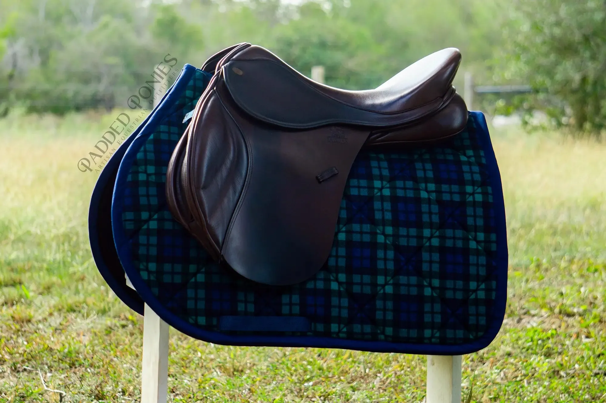 Custom Plaid Flannel Saddle Pad