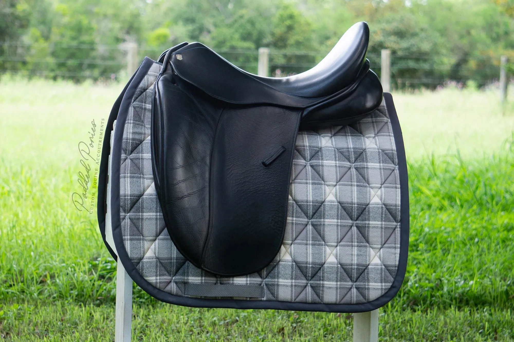 Custom Plaid Flannel Saddle Pad