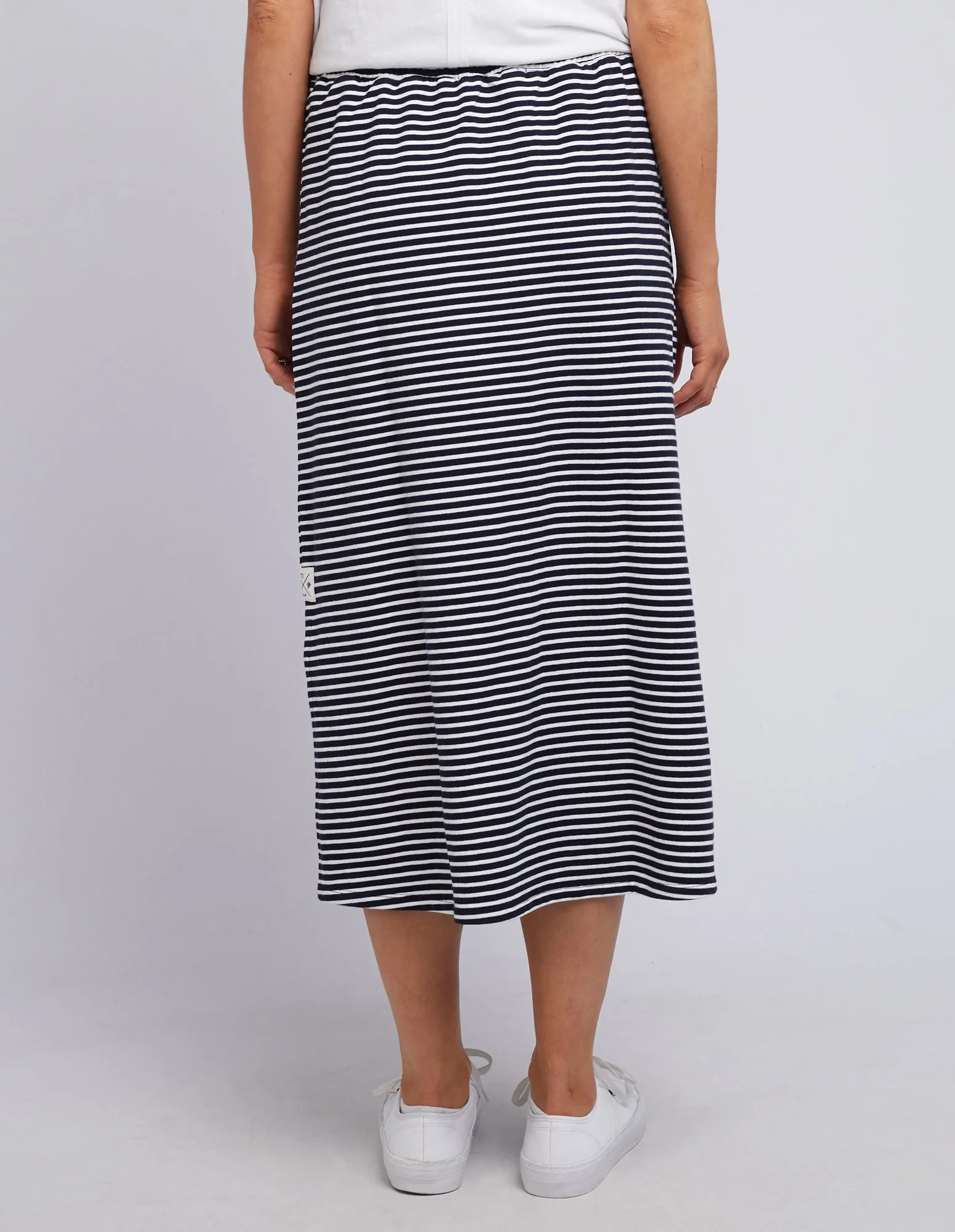 Elm Travel Skirt Navy/White Stripe