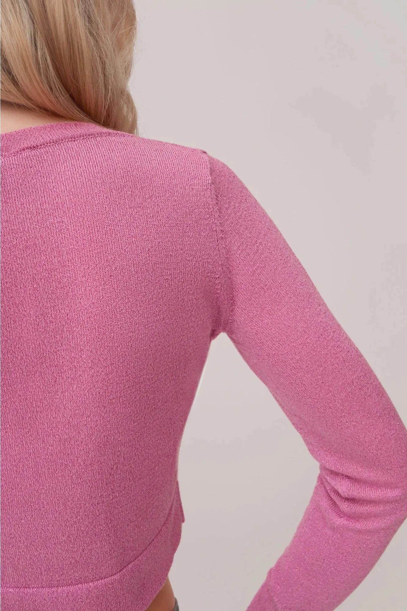 GLITZ CARDI (ROSE QUARTZ)
