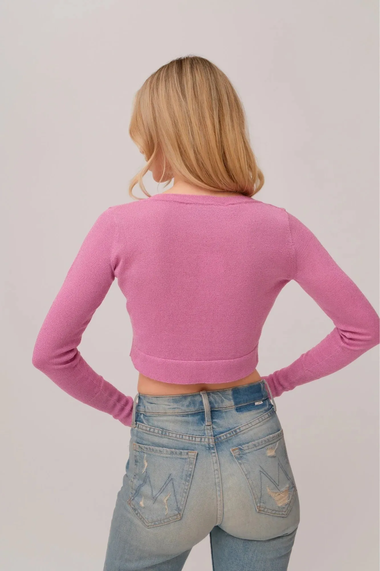GLITZ CARDI (ROSE QUARTZ)