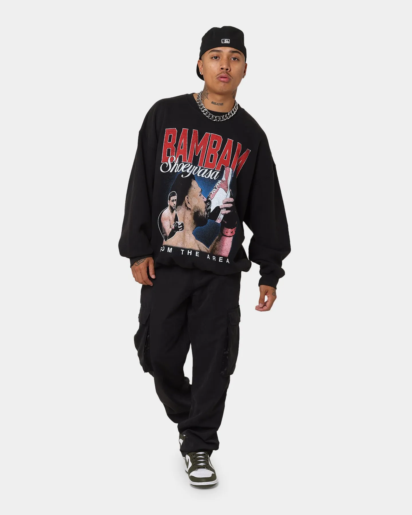 Goat Crew X Tai Tuivasa Shoeyvasa Vintage Crewneck Washed Black