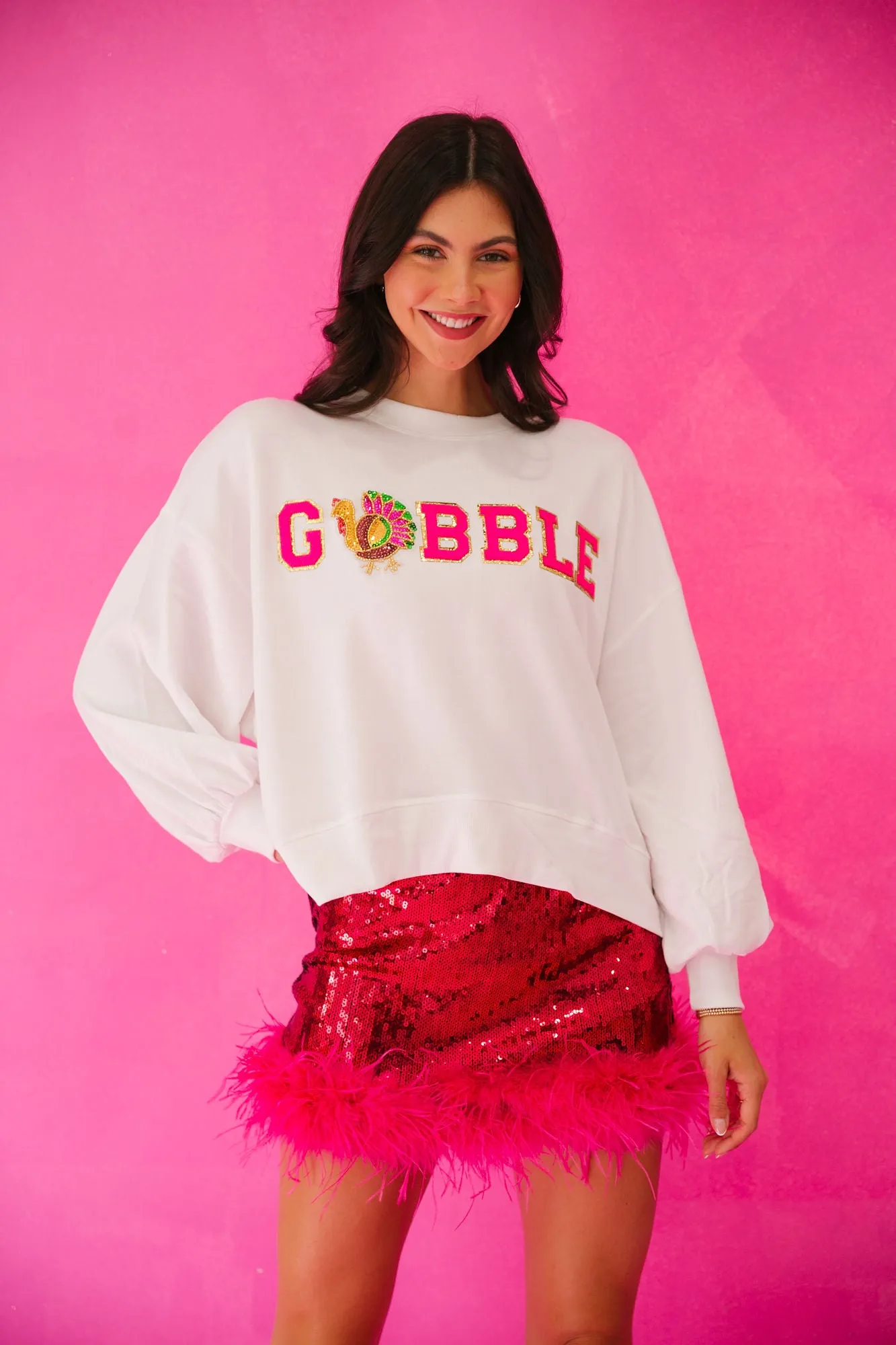 GOBBLE WHITE PULLOVER