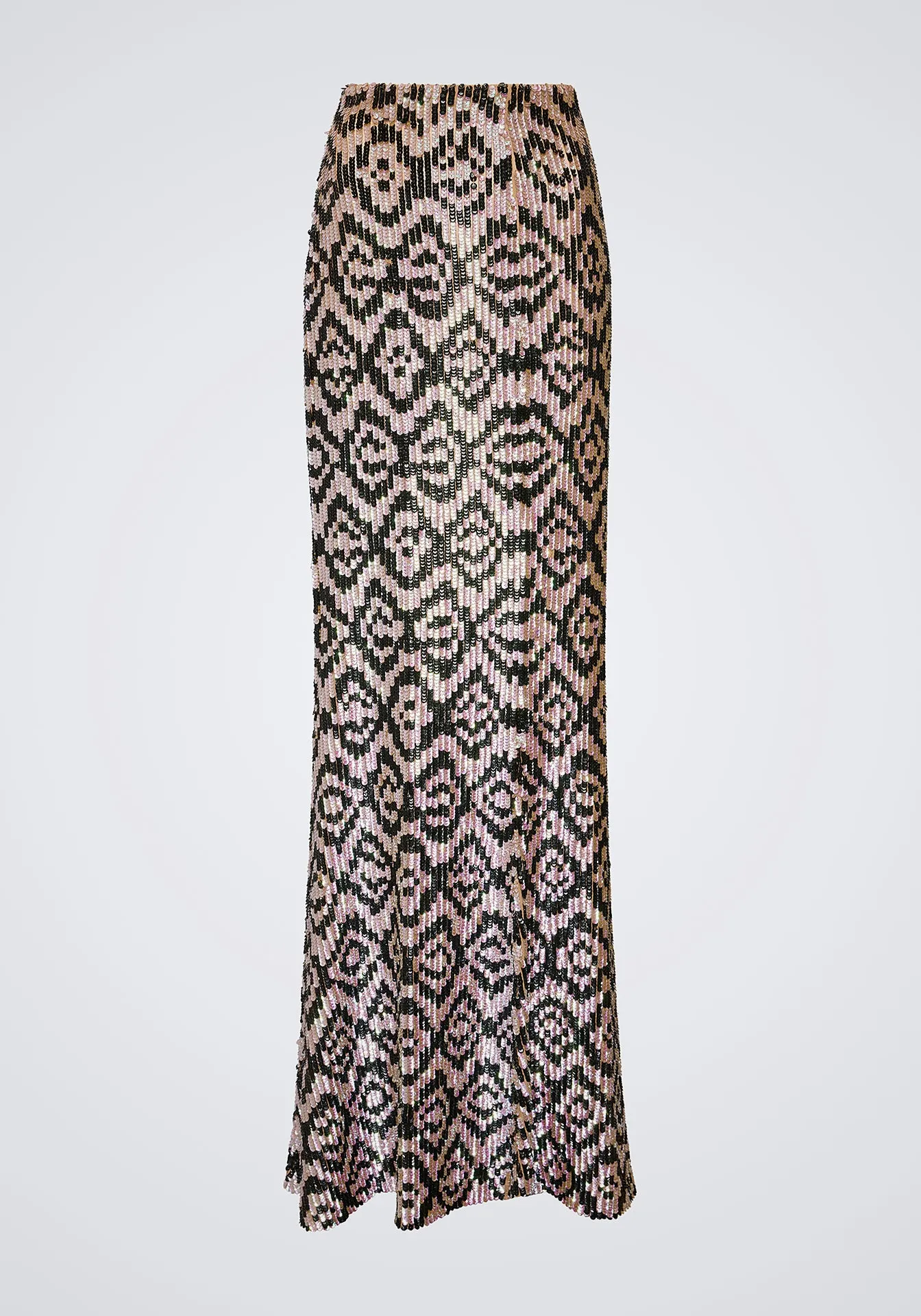 Graphic Sequin Maxi Skirt