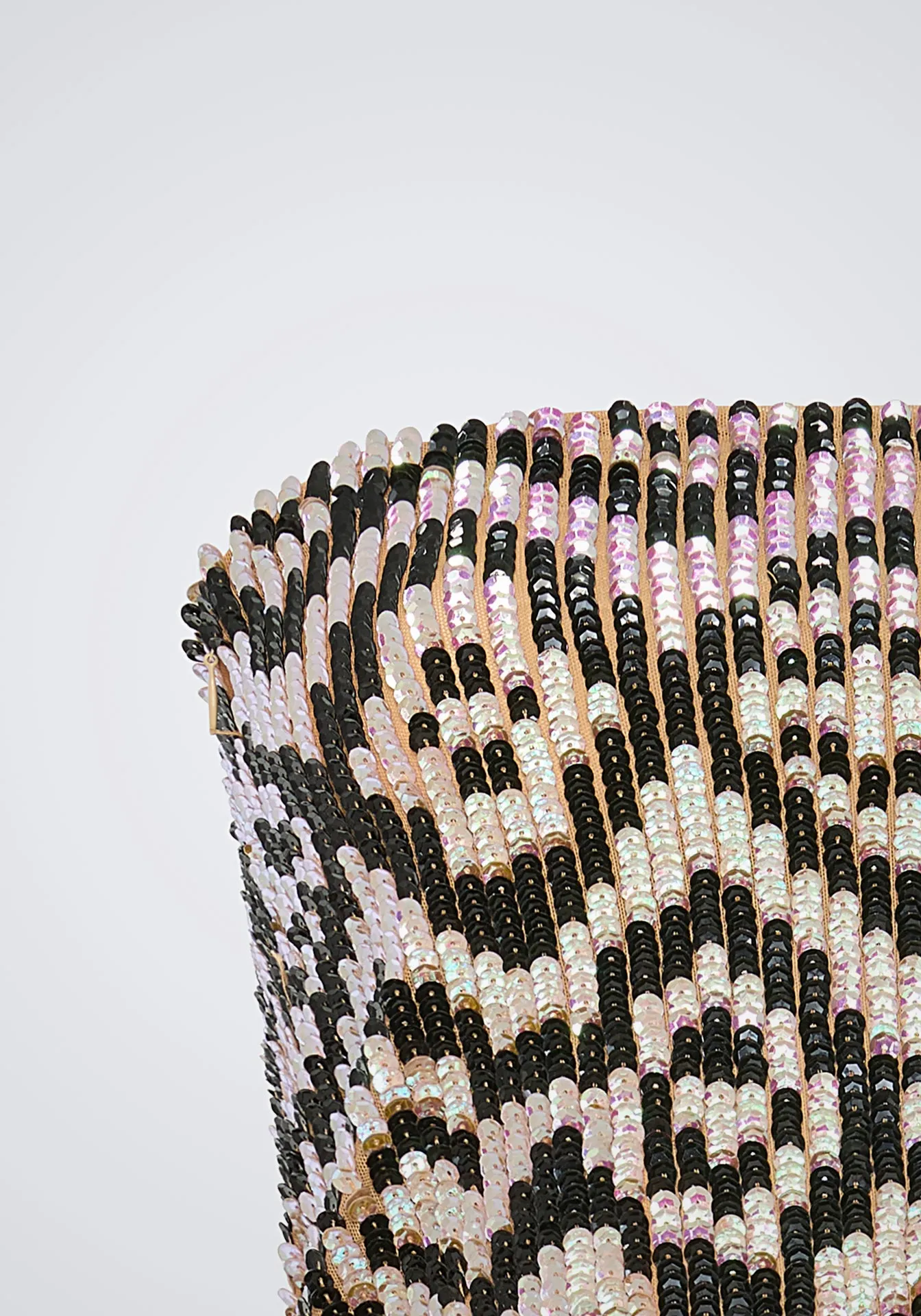 Graphic Sequin Tube Top