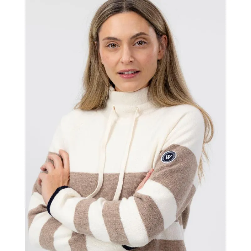Holebrook Angelika Windproof Ladies Jumper - Off White Multi Colour
