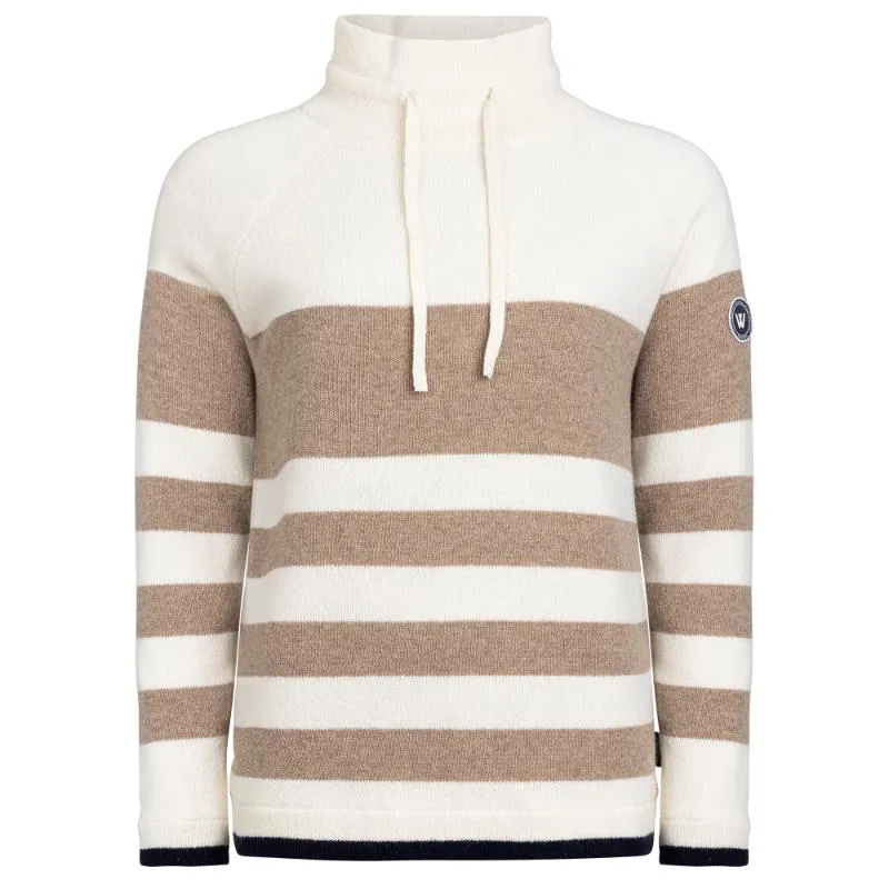 Holebrook Angelika Windproof Ladies Jumper - Off White Multi Colour