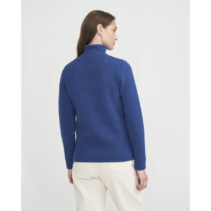 Holebrook Claire Windproof Ladies Full Zip Jumper - Dark Royal