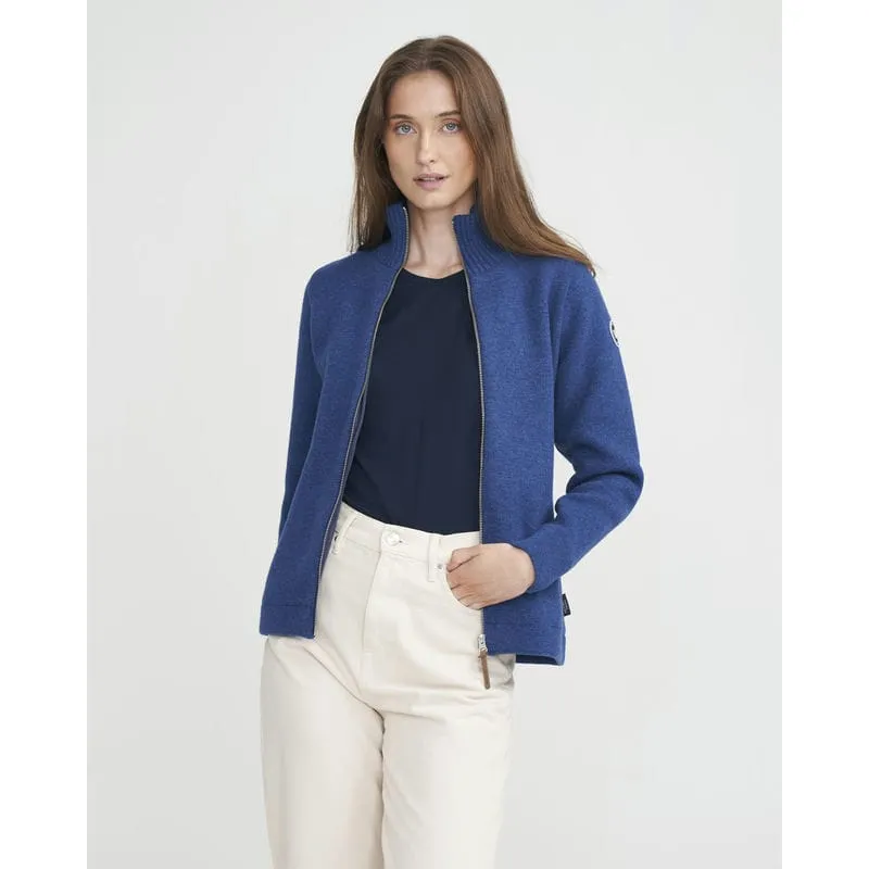 Holebrook Claire Windproof Ladies Full Zip Jumper - Dark Royal