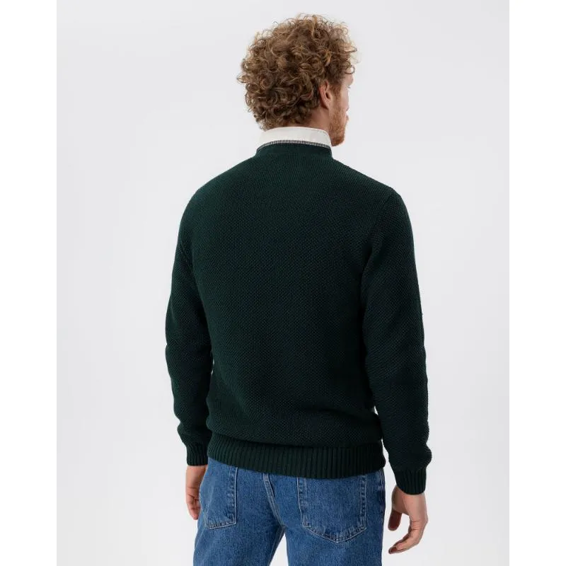 Holebrook Classic Windproof Mens 1/4 Zip Jumper - Black Melange