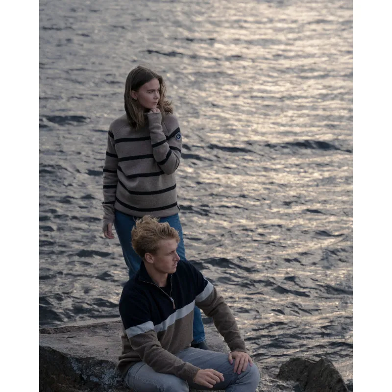 Holebrook Martina Windproof Ladies Jumper - Khaki/Anthracite Melange