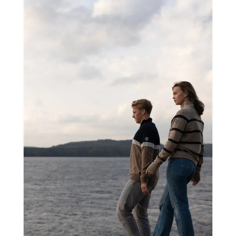 Holebrook Martina Windproof Ladies Jumper - Khaki/Anthracite Melange