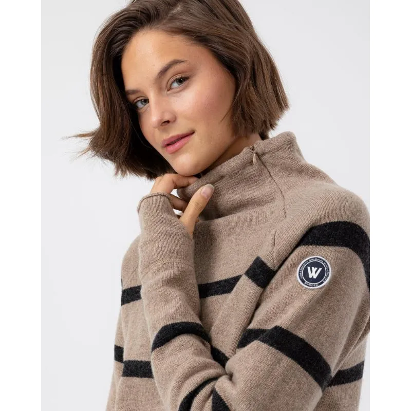 Holebrook Martina Windproof Ladies Jumper - Khaki/Anthracite Melange