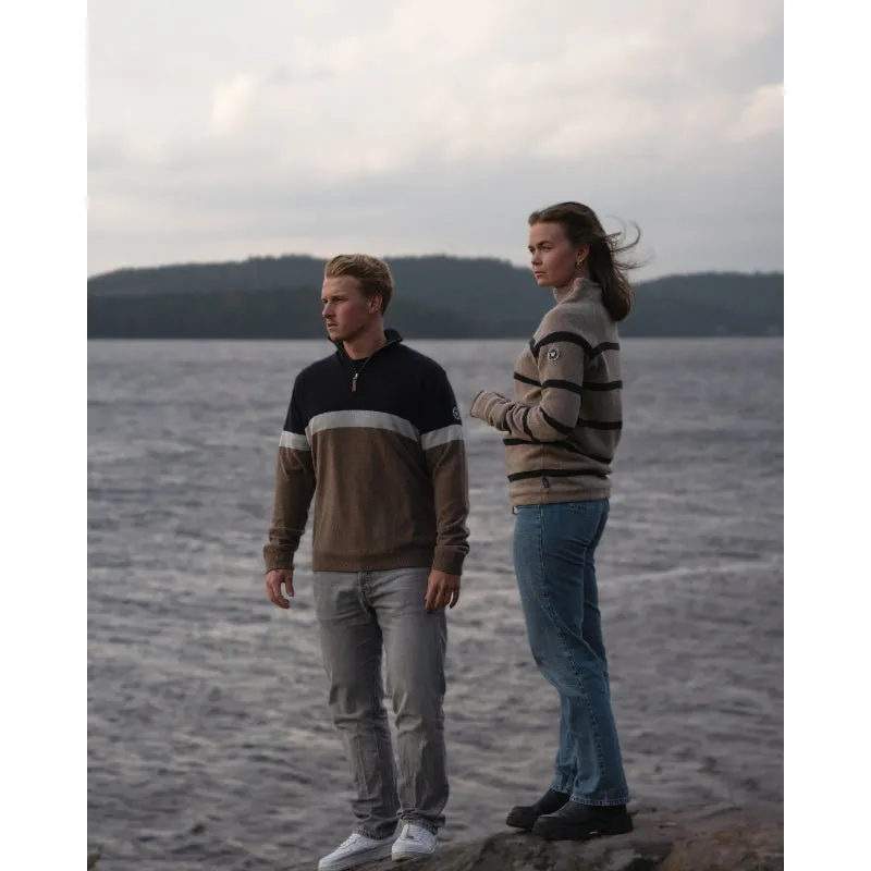 Holebrook Martina Windproof Ladies Jumper - Khaki/Anthracite Melange