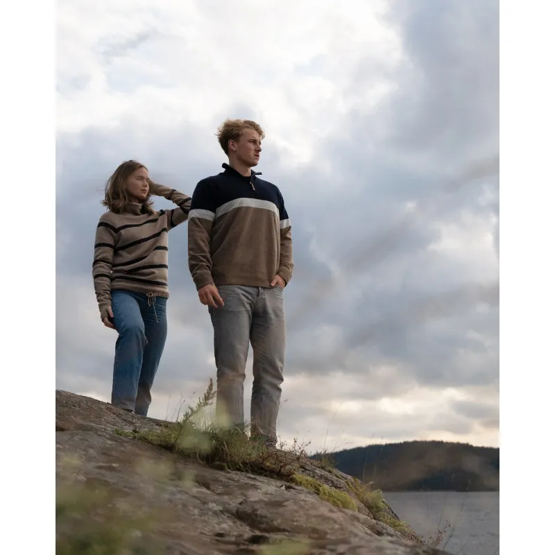Holebrook Martina Windproof Ladies Jumper - Khaki/Anthracite Melange