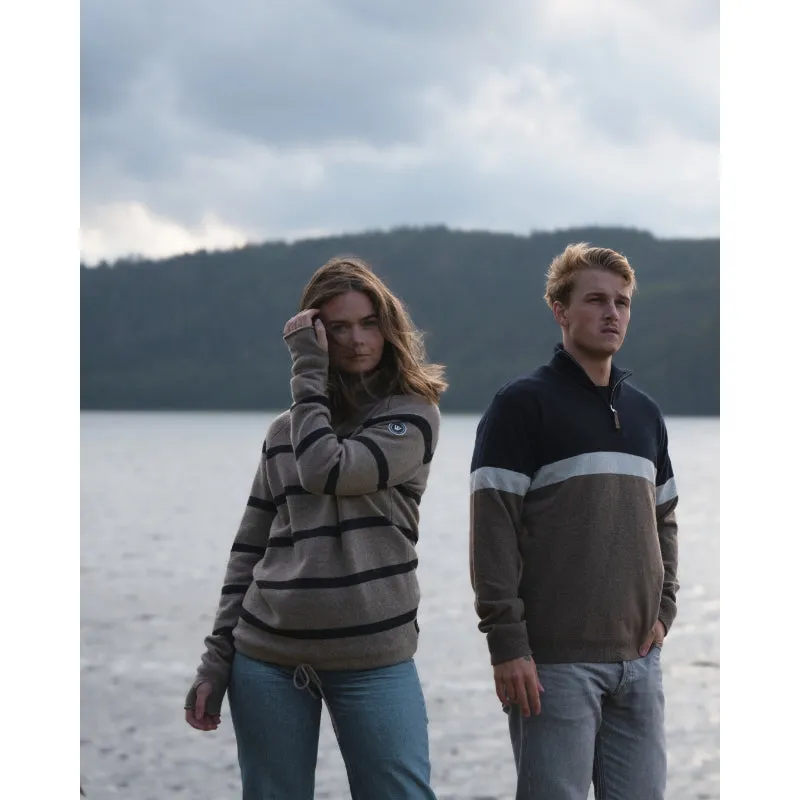 Holebrook Martina Windproof Ladies Jumper - Khaki/Anthracite Melange