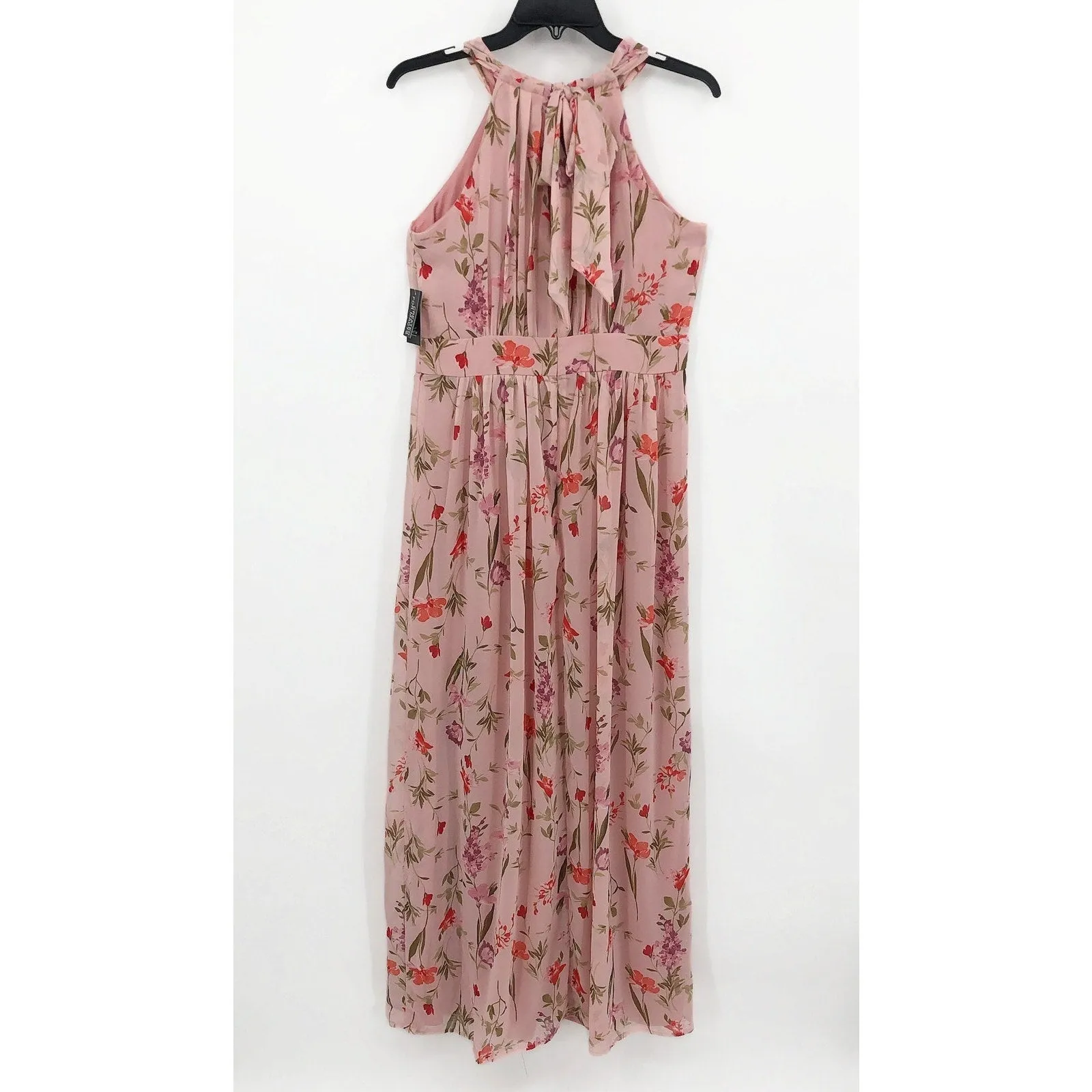 I.N.C. INTERNATIONAL CONCEPTS Halter-Neck Maxi Dress 4 Blush Combo Floral NWT