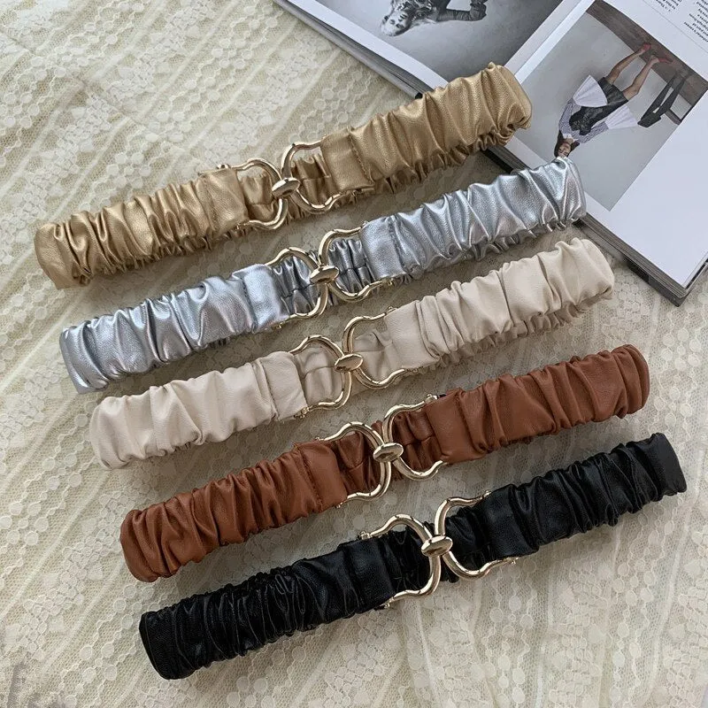 JuliaFashion - 2024 Women Waist Strap All-match Lady Dress Coat Sweater Decorative Waistband