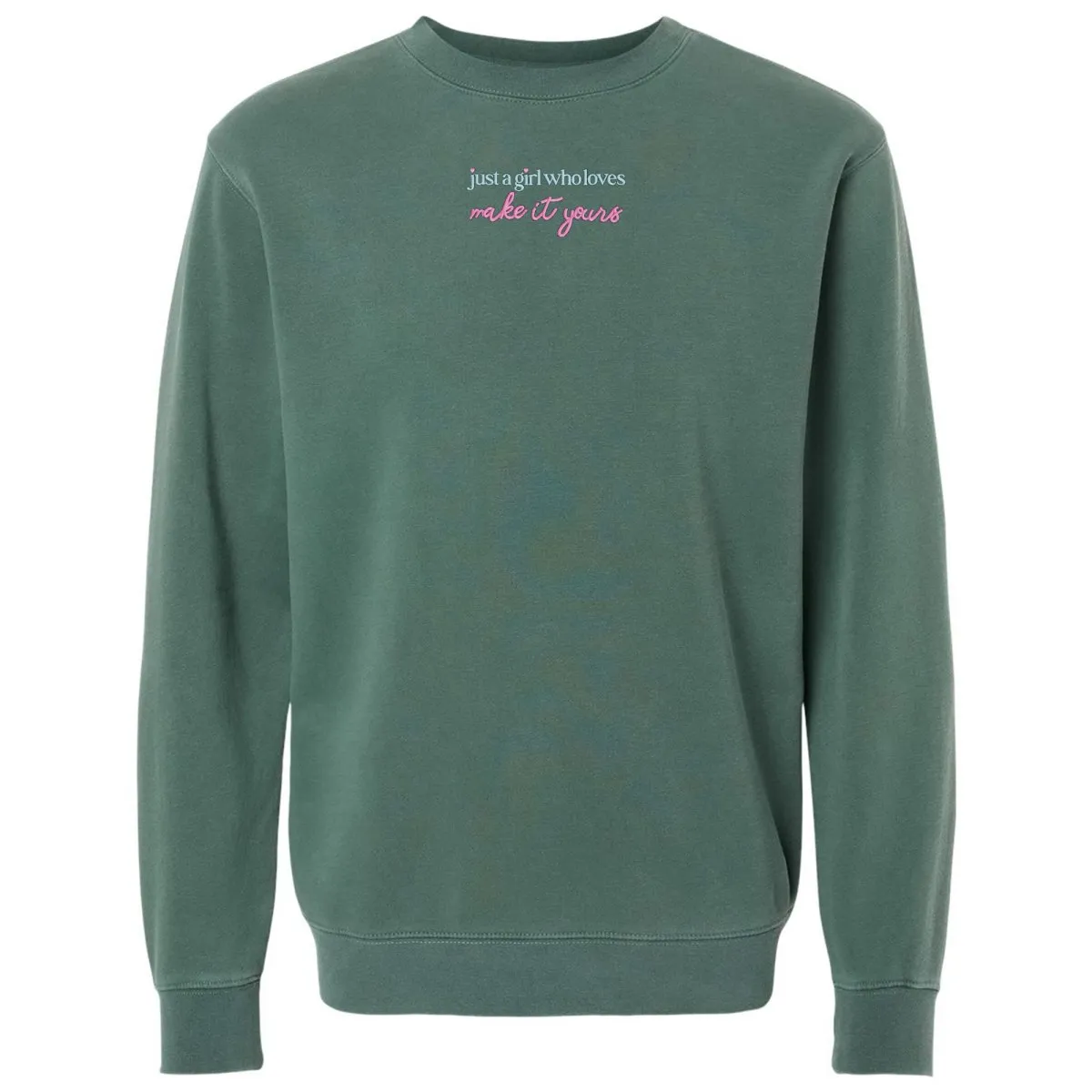 Make It Yours™ 'Just A Girl Who Loves' Cozy Crew