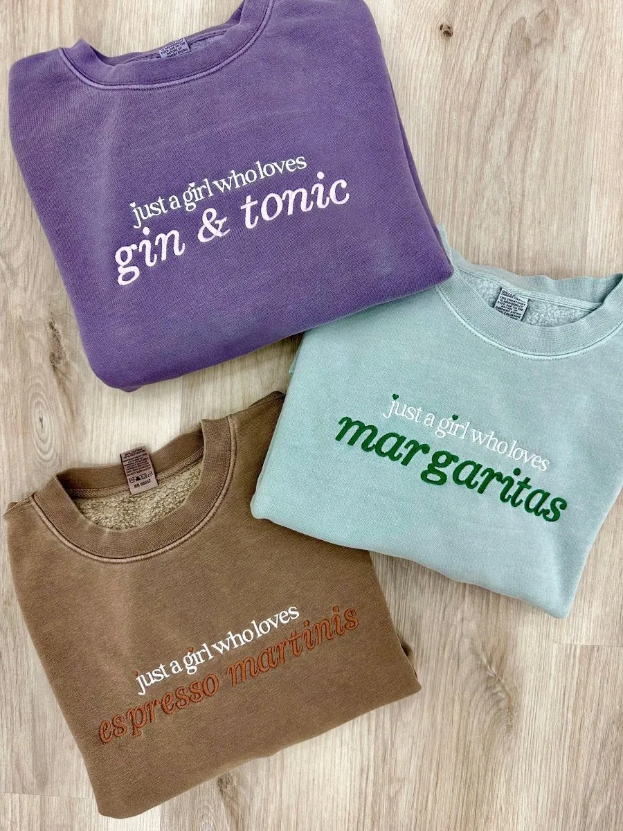 Make It Yours™ 'Just A Girl Who Loves' Cozy Crew