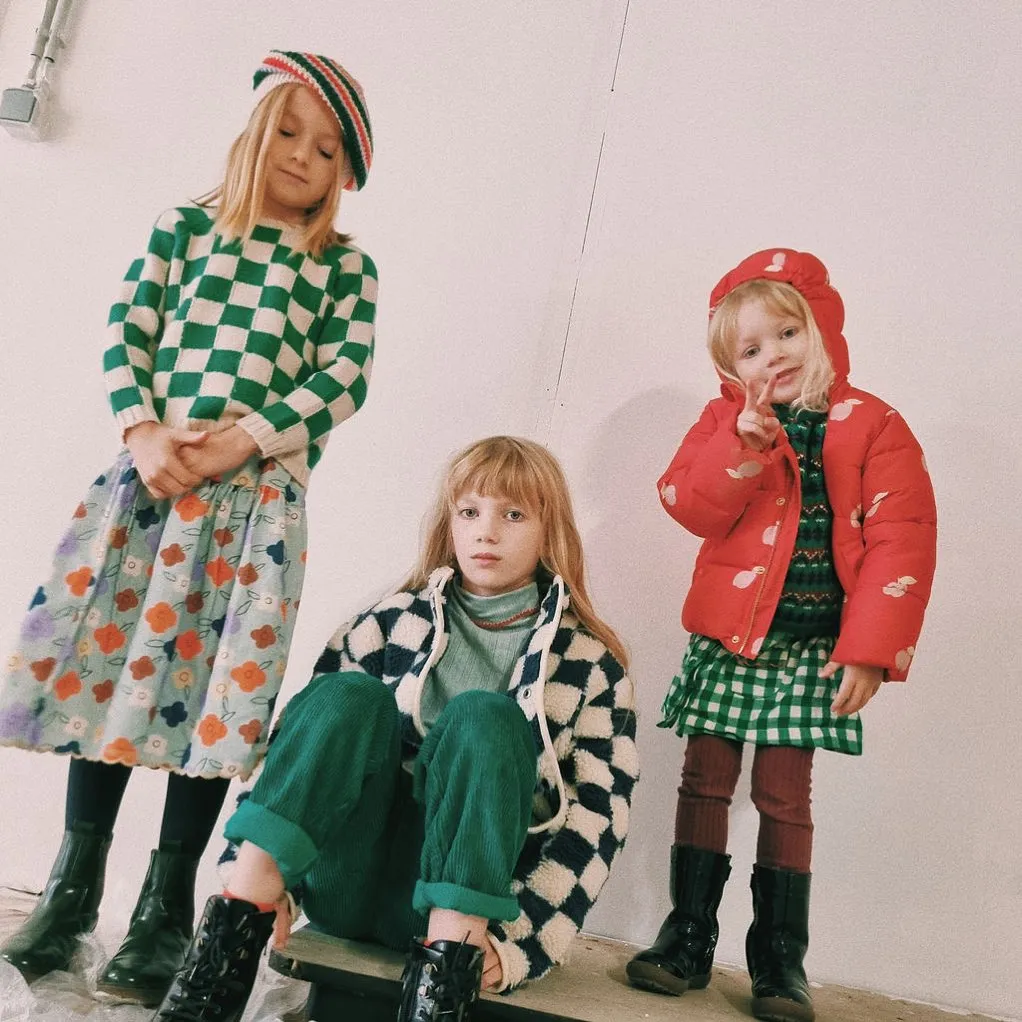 Matelot Check Green Sweater