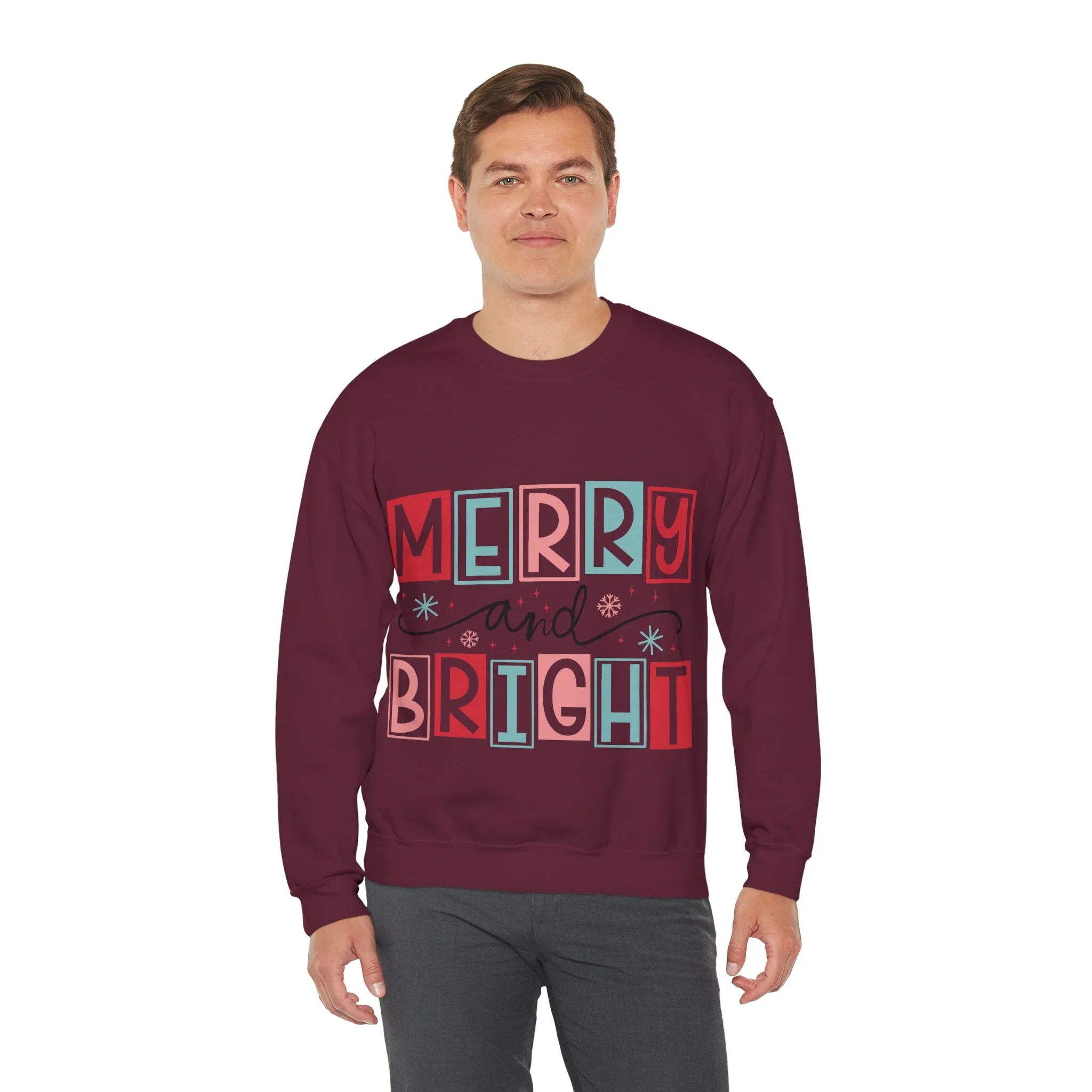 Merry and Bright Sweatshirt Christmas Sweatshirt