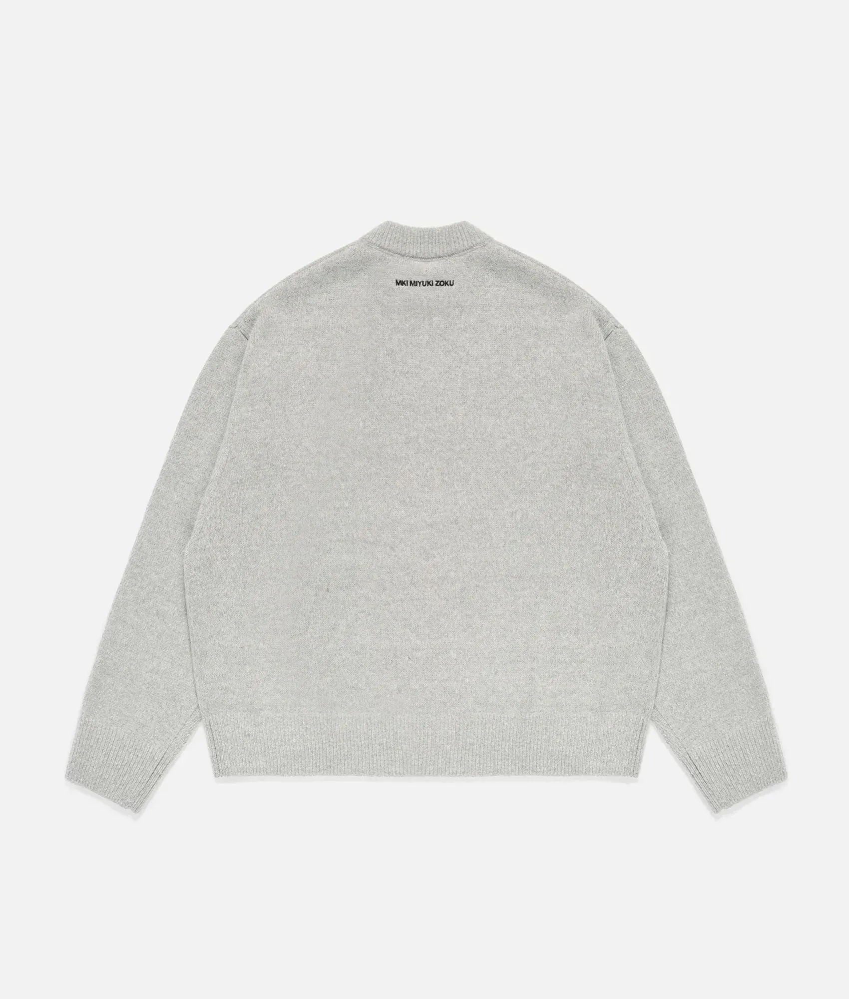 Oversized Fit Mohair Blend Knit Crew Jumper