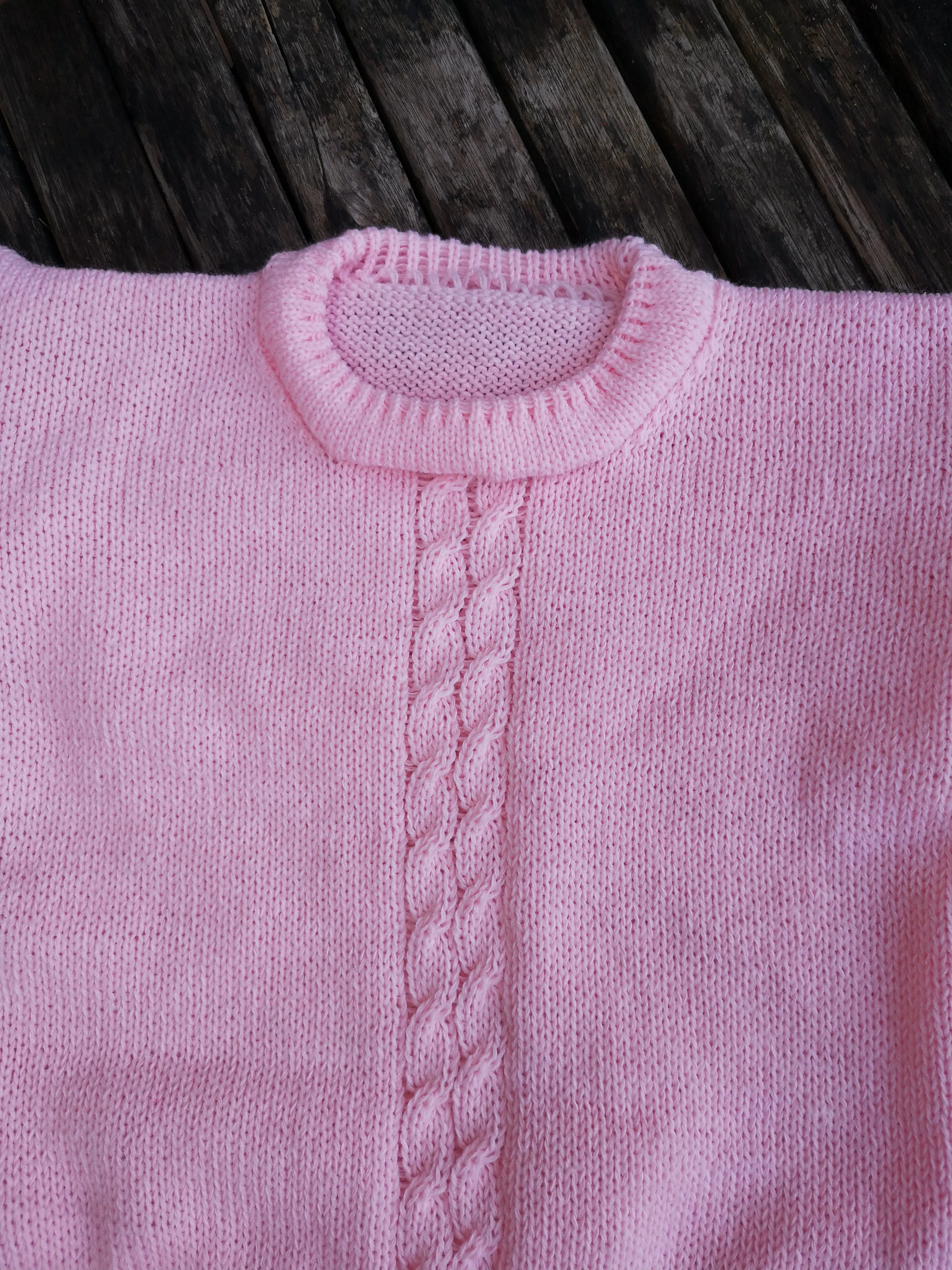 "Amelia" sugar pink, short sleeve t shirt jumper, size 22 inches 56 cm 2/3 years
