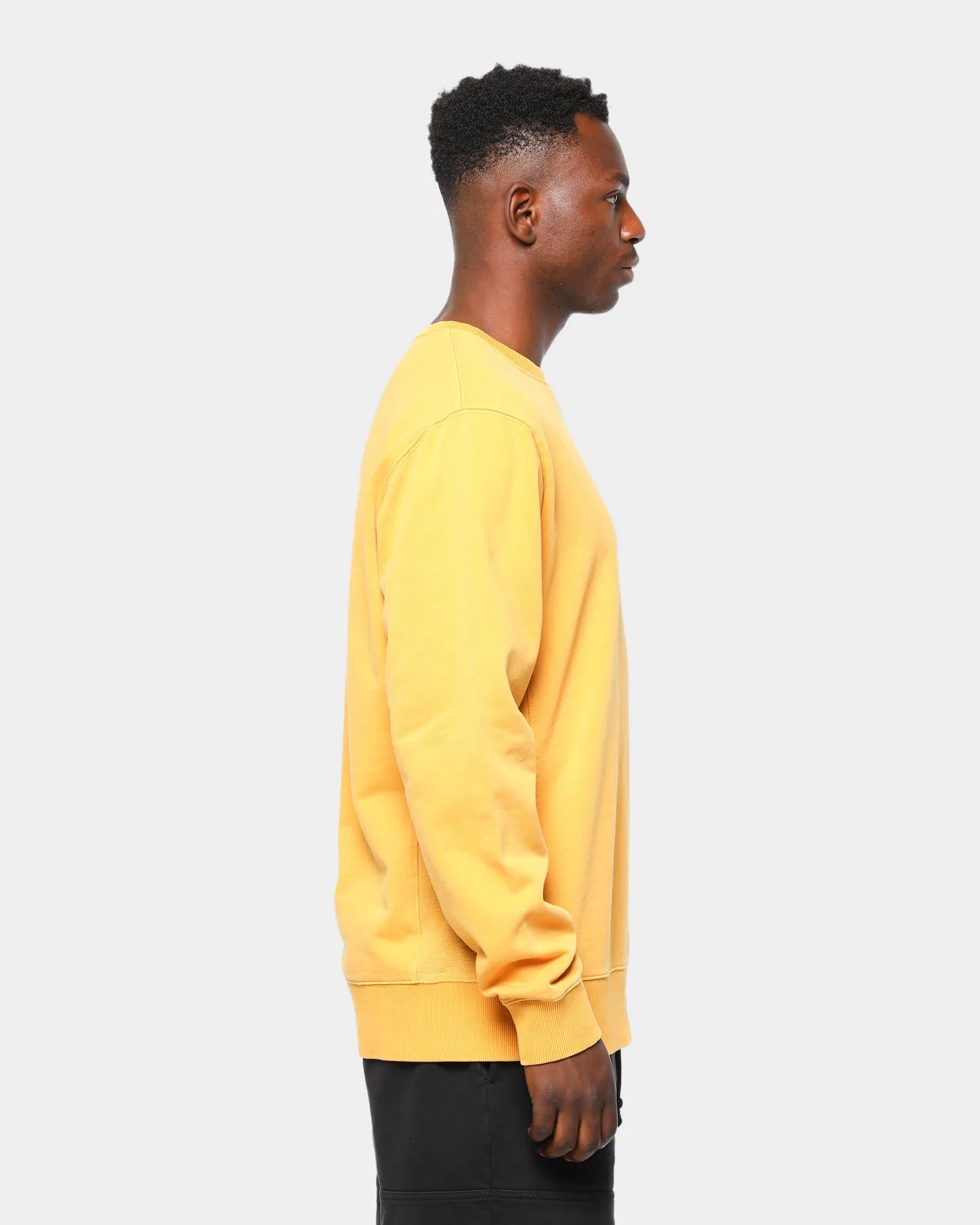 Russell Athletic Men's RA Reverse Panel Crew Sulpher