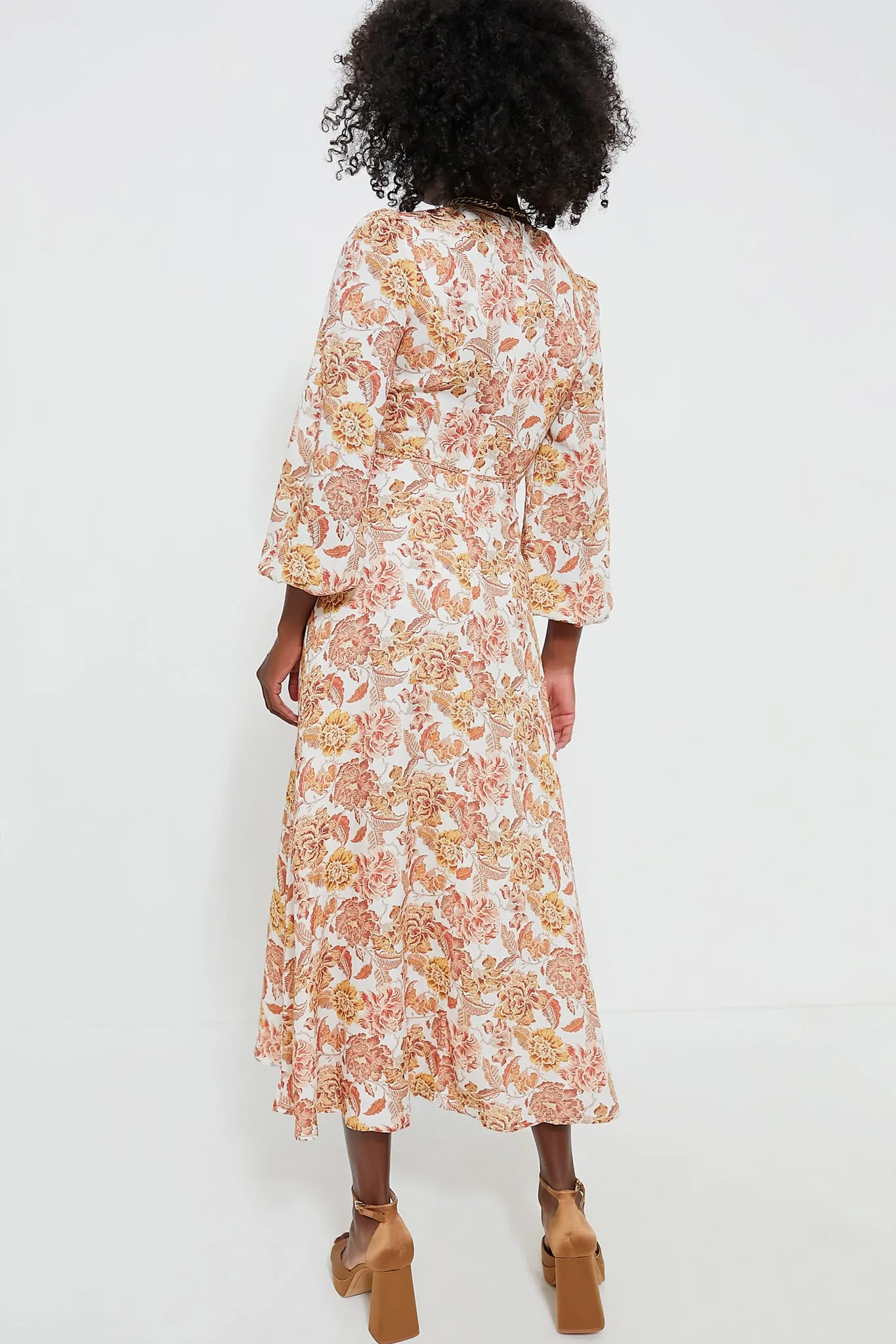 Saffron Floral Sophia Maxi Dress