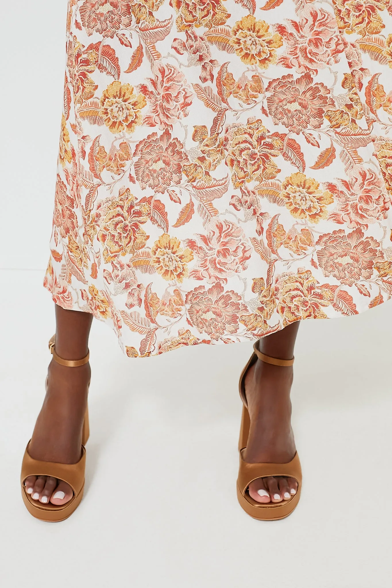 Saffron Floral Sophia Maxi Dress