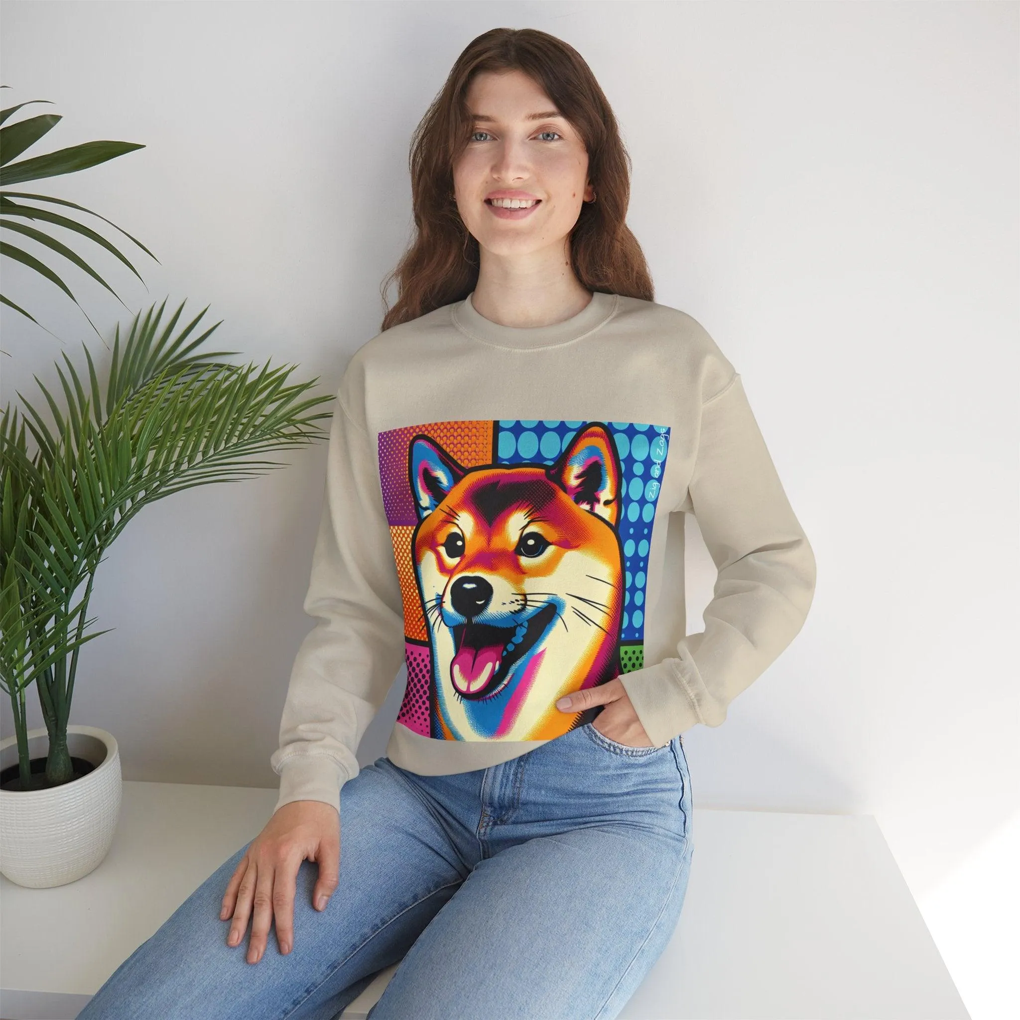 Shiba Dog Pop Art Unisex Sweatshirt