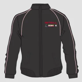 SSSA NETBALL EVENT  LIFESTYLE JACKET- BLACK PINK