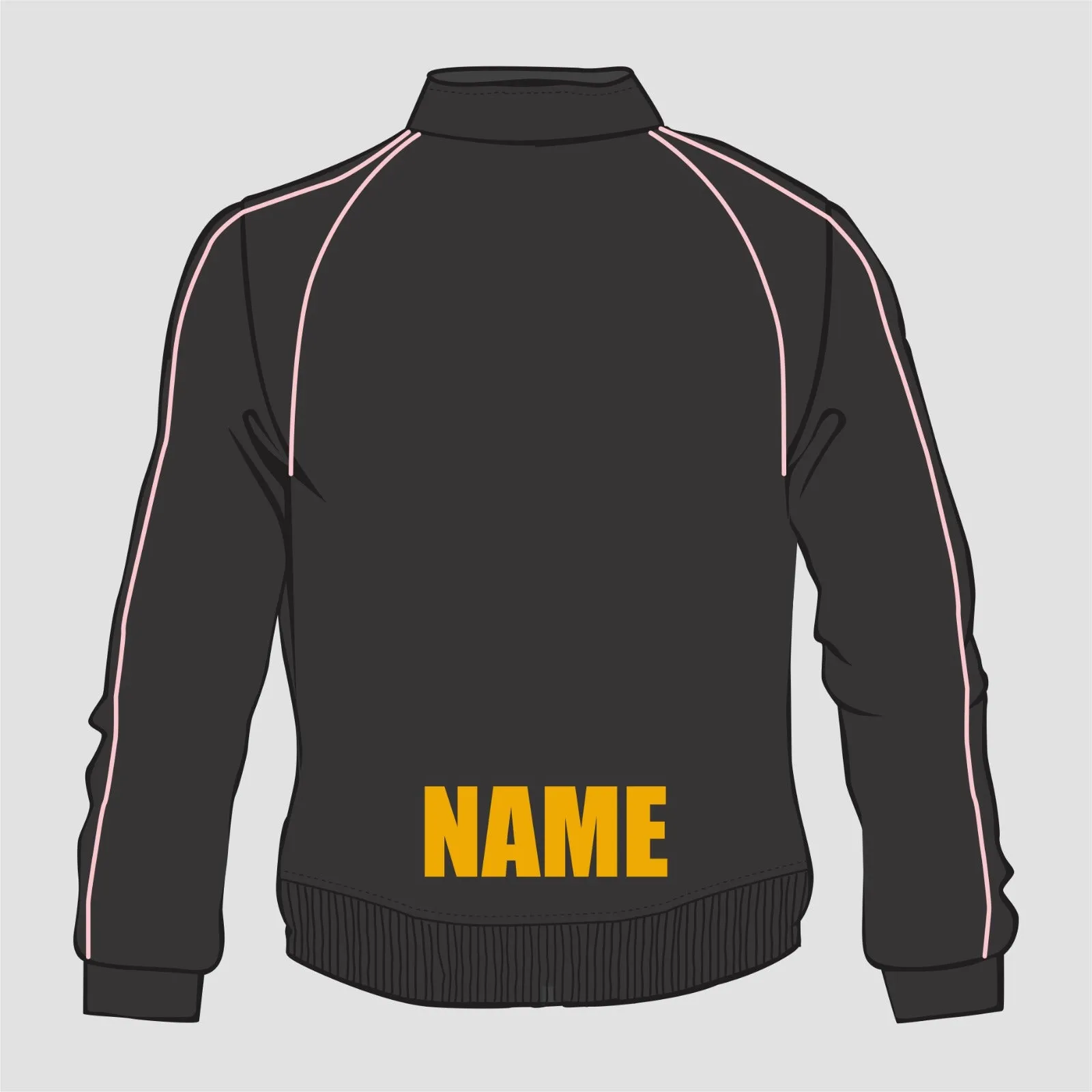 SSSA NETBALL EVENT  LIFESTYLE JACKET- BLACK PINK