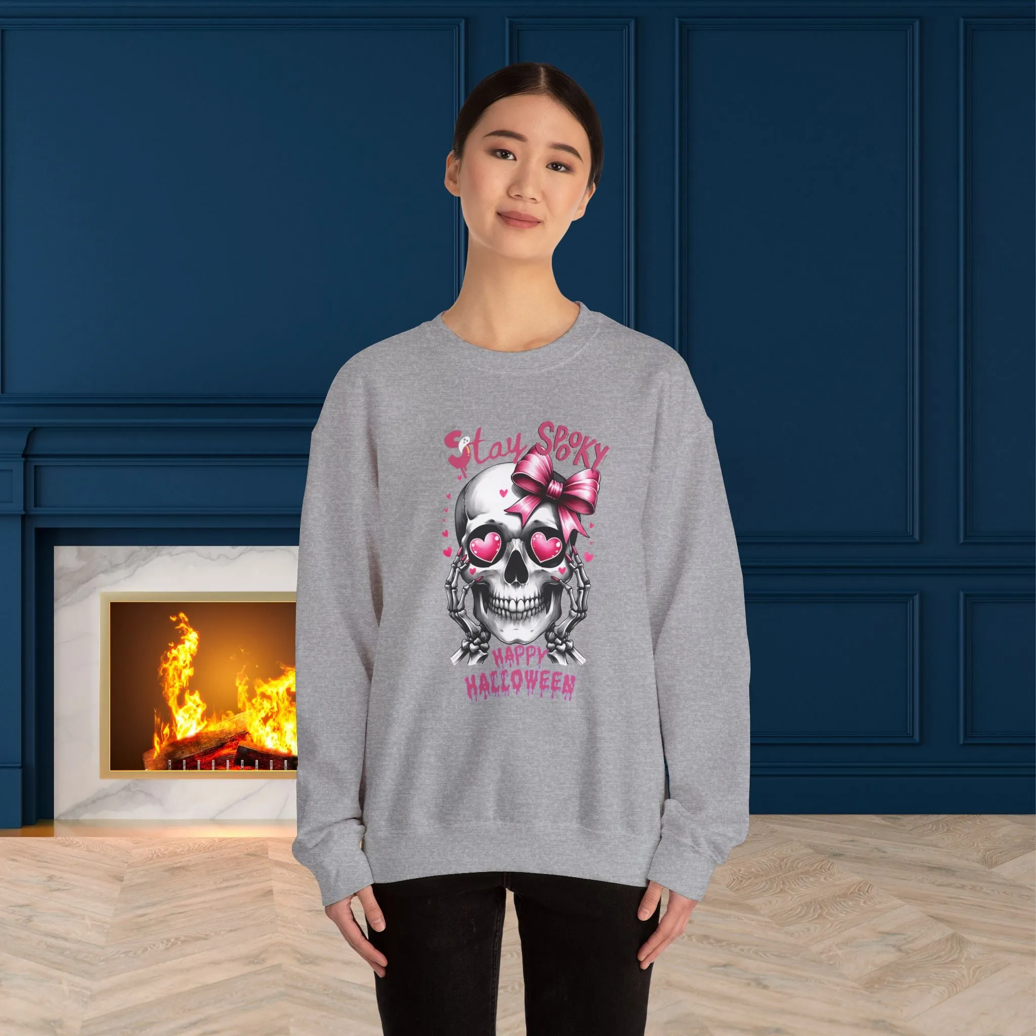 Stay spooky Halloween Sweatshirt, Happy Halloween Sweatshirt - Unisex Heavy Blend Crewneck, Halloween Sweatshirt, Cute Spooky Ghost sweatshirt.