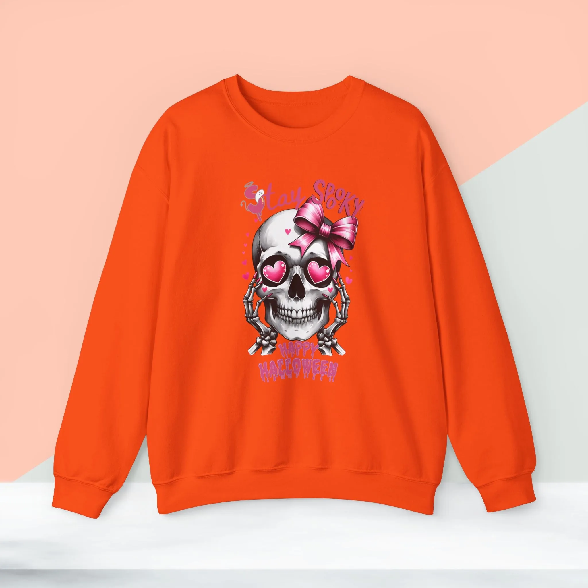 Stay spooky Halloween Sweatshirt, Happy Halloween Sweatshirt - Unisex Heavy Blend Crewneck, Halloween Sweatshirt, Cute Spooky Ghost sweatshirt.