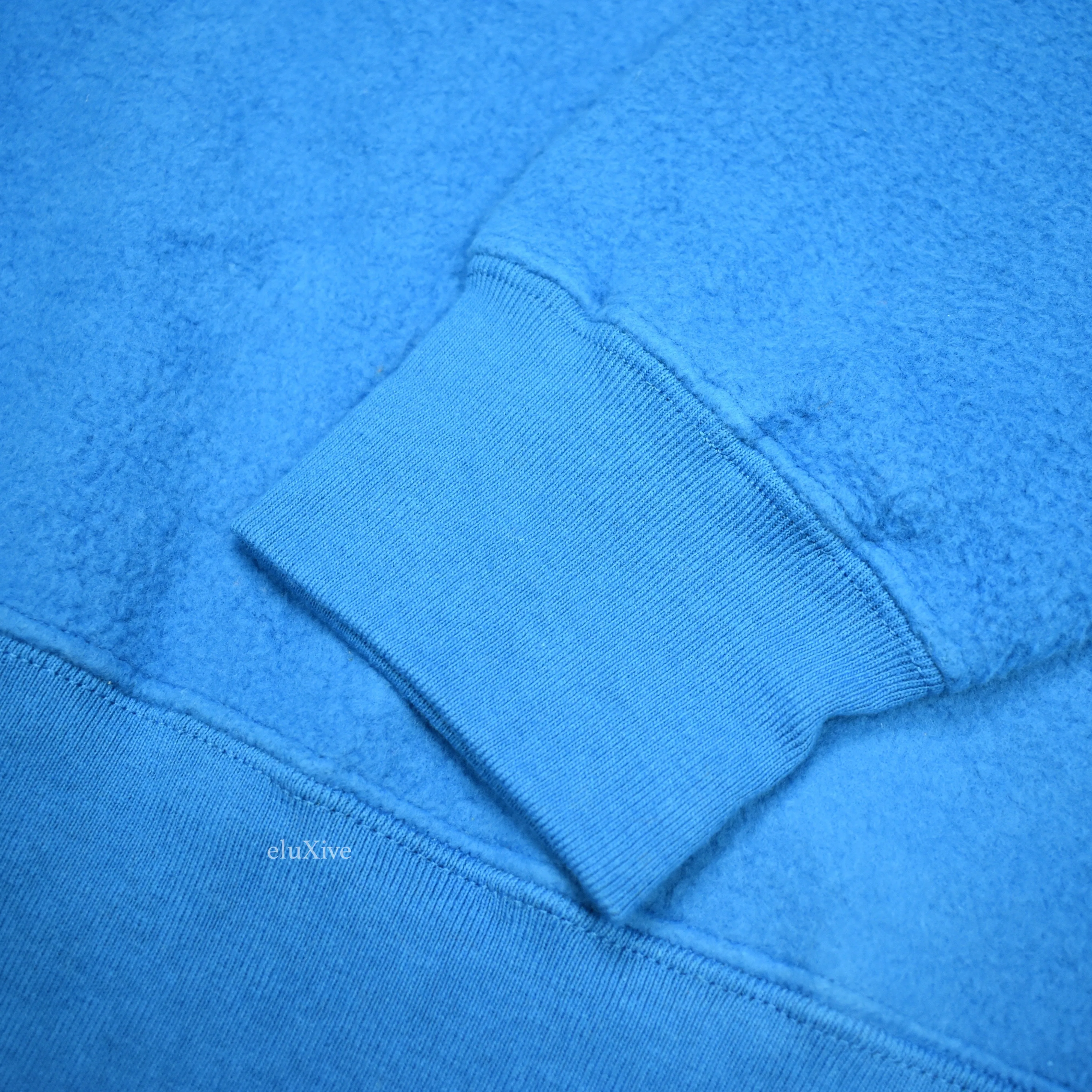 Supreme - Aqua Reverse Fleece Logo Hoodie